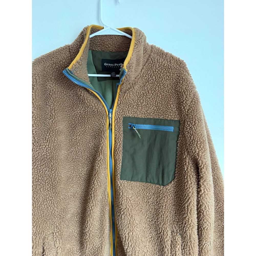 Grays Peak Outdoors Sherpa Jacket Preppy Granola Hiking Gorpcore Fraternity - Picture 5 of 8